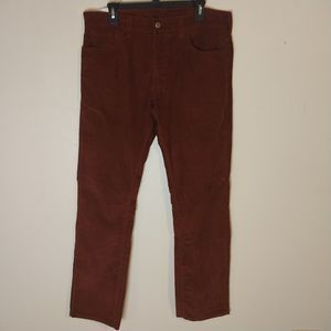 Men's NEW Levi's 511 Skinny Burgundy Corduroy Jeans - 36/32